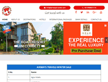 Tablet Screenshot of airwaystravels.com